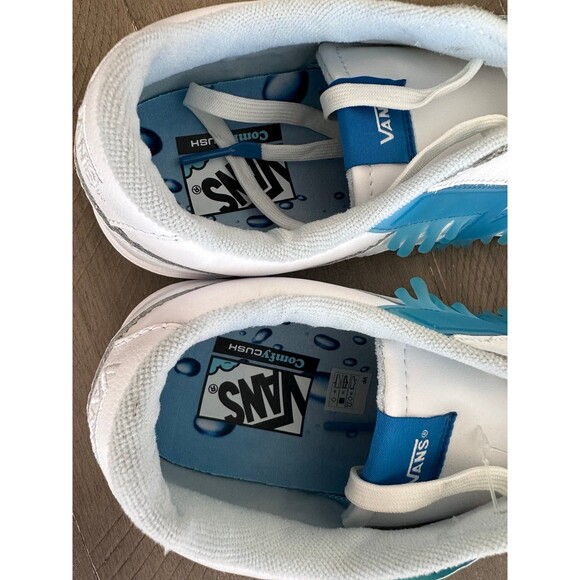 Vans Lowland Comfy Cush Drip Slushie White Blue Men\'s Size 12 Shoes New NWT
